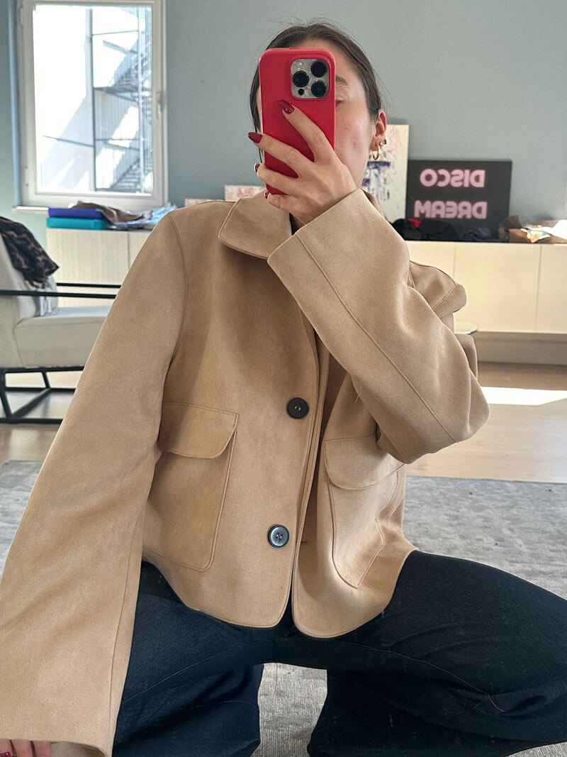 Marissa faux suede jacket