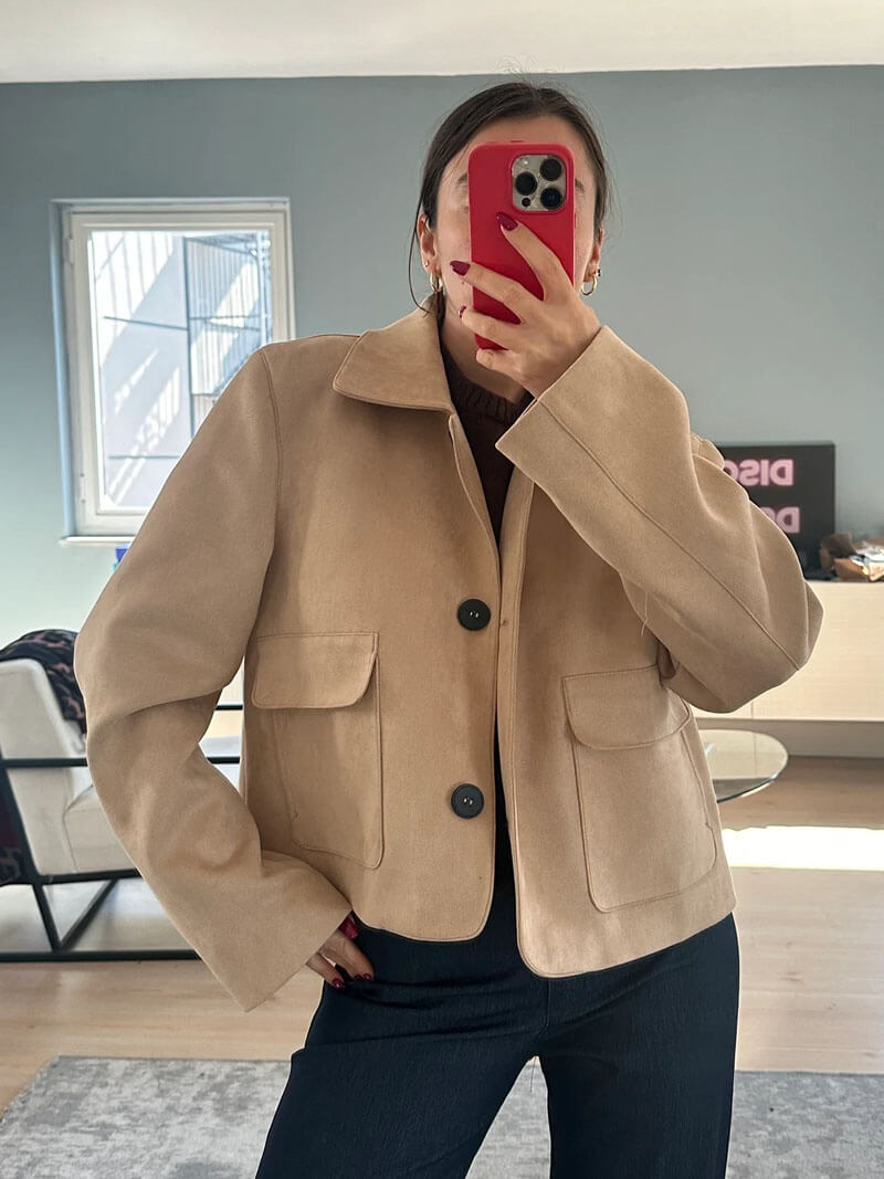 Marissa faux suede jacket