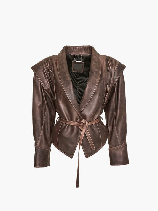 Pia faux leather jacket