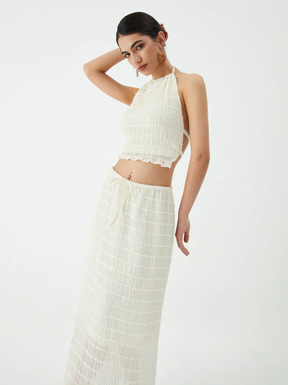 Valerie two-piece with ruffle details