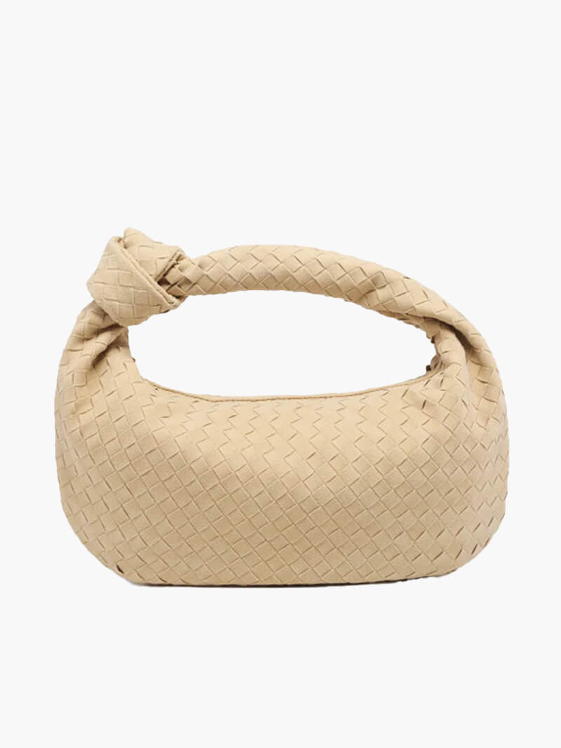 Medium suede braided bag