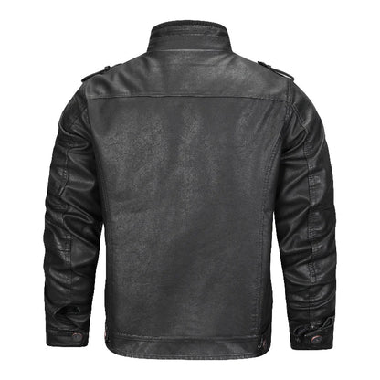 Trey classic style leather jacket