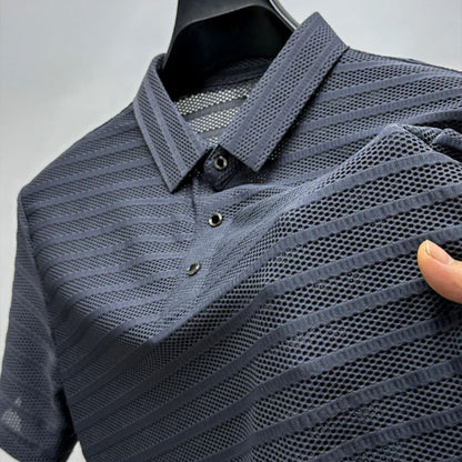 Breathable Mesh Polo Shirt for Men Corey