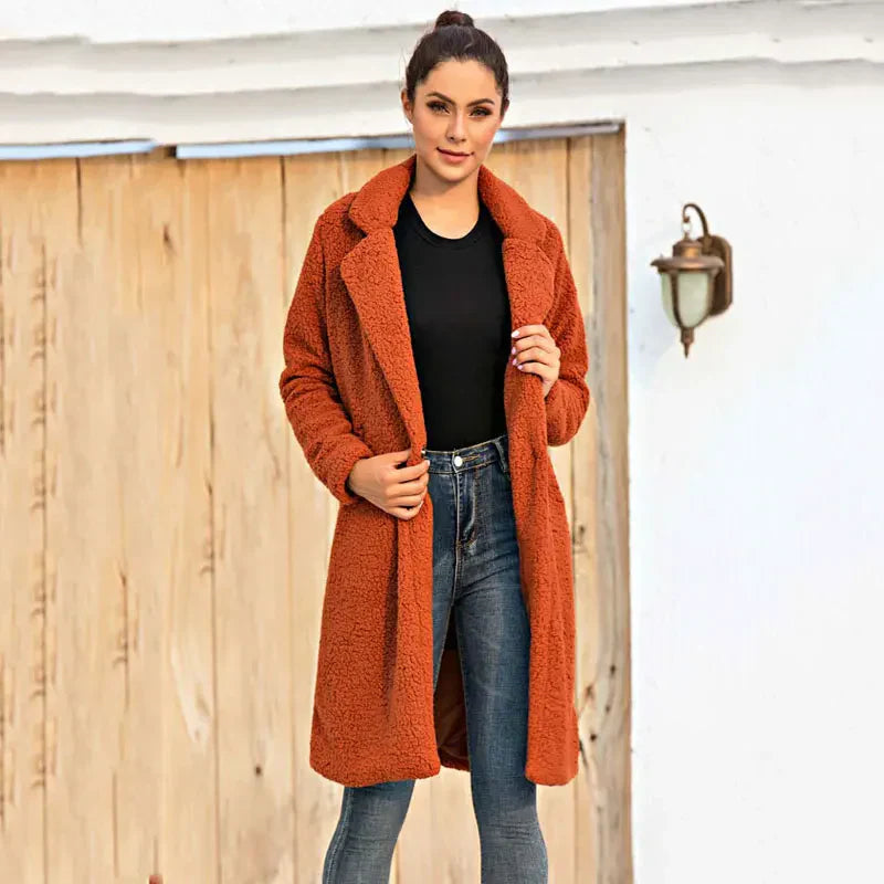 Trendy teddy coat for women Valeria