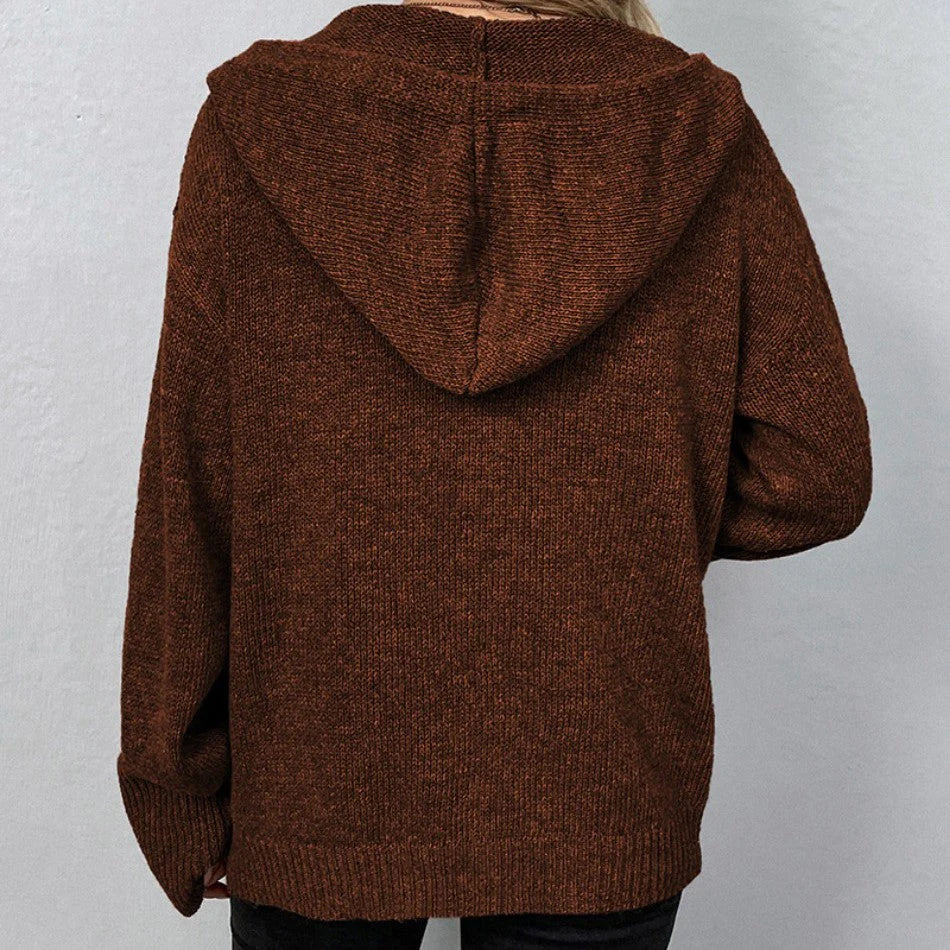 Vega Hooded Drawstring Cardigan