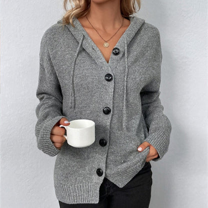 Vega Hooded Drawstring Cardigan