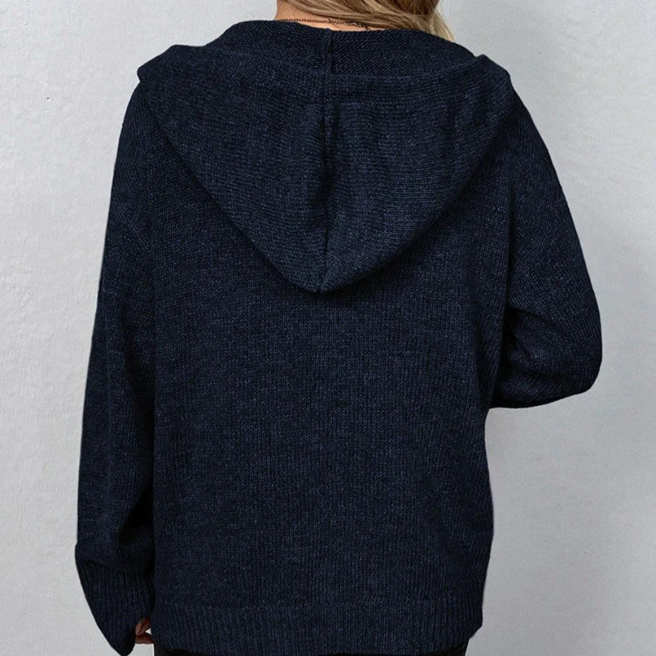 Vega Hooded Drawstring Cardigan