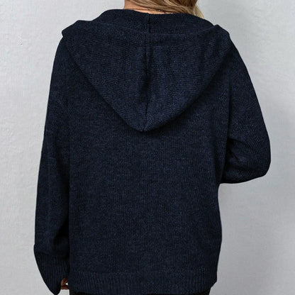 Vega Hooded Drawstring Cardigan