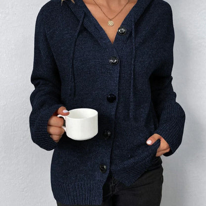 Vega Hooded Drawstring Cardigan