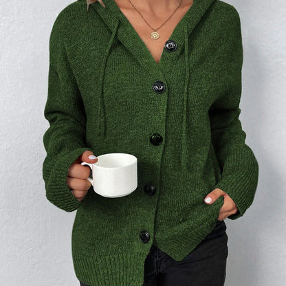 Vega Hooded Drawstring Cardigan