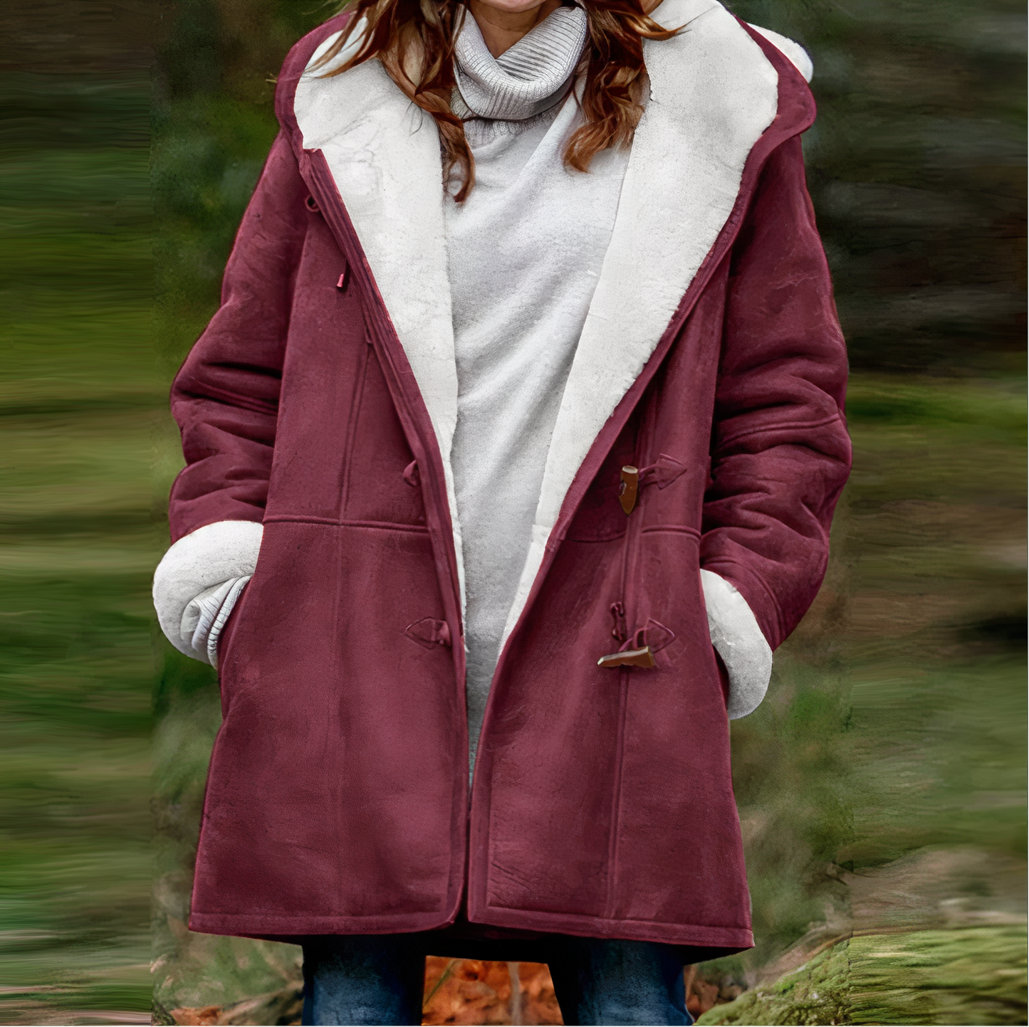 Versatile velvet coat with long sleeves Wendy