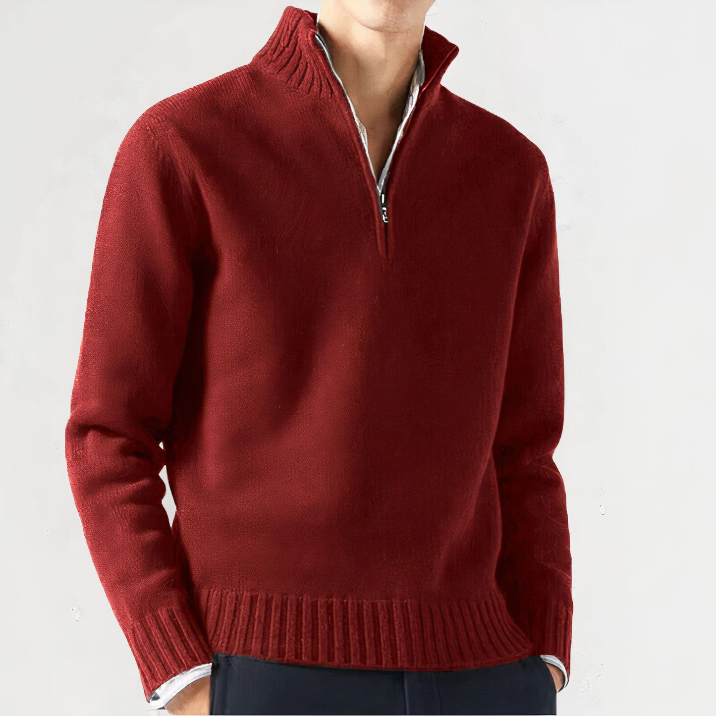 Cuddly warm quarter zip sweater Wilbur