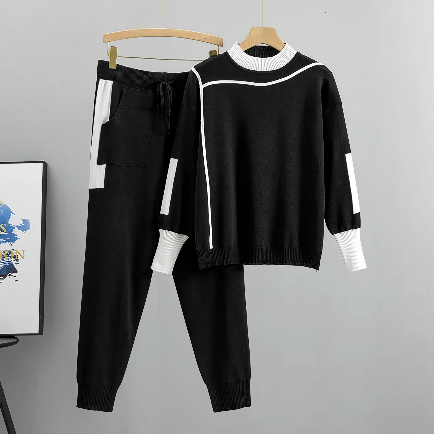 Zaria Color Block Tracksuit Set