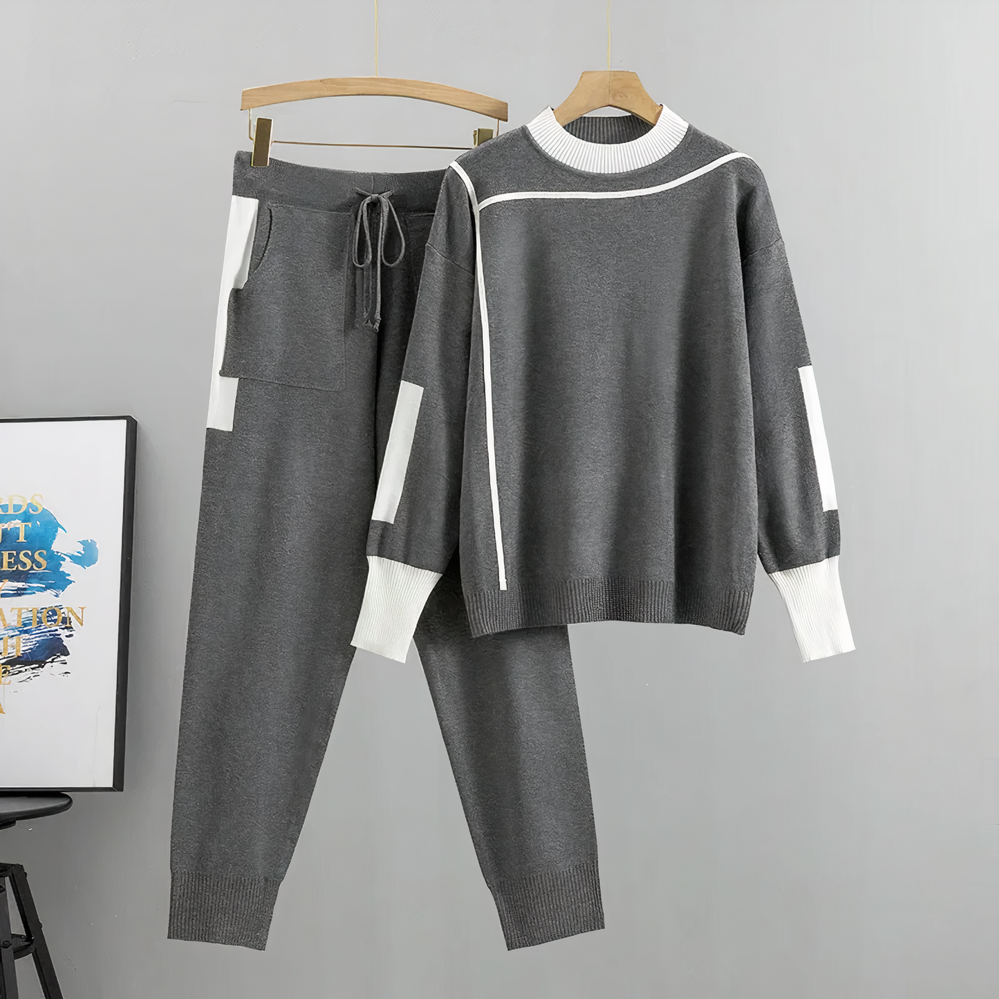 Zaria Color Block Tracksuit Set