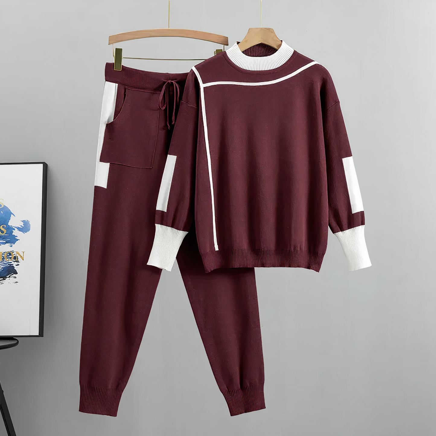 Zaria Color Block Tracksuit Set