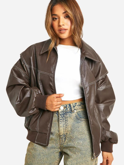 women's leather jacket Zina