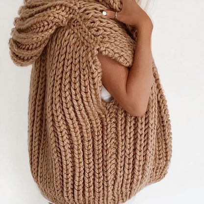 Zoie chunky knit hooded vest