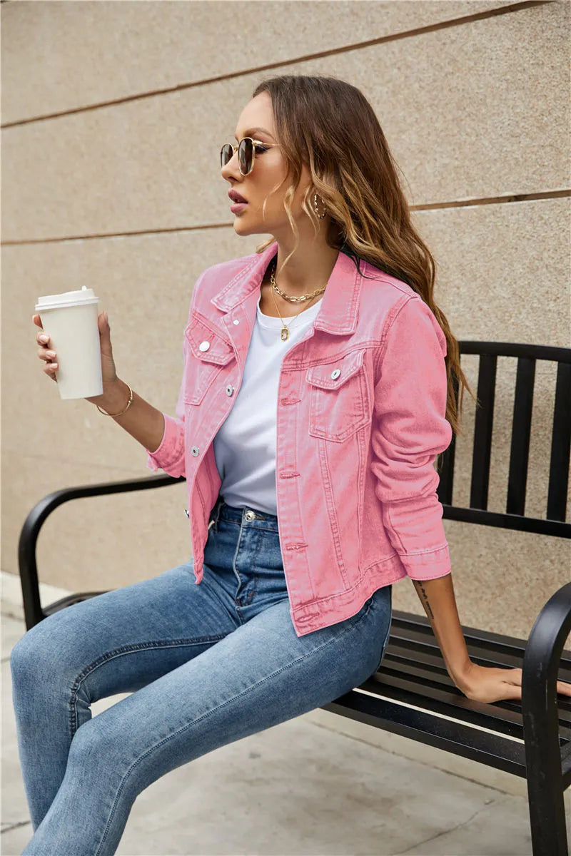 women's denim fashion jacket Gloria