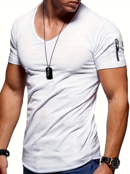 Casual Men's V-Neck T-Shirt Jaden