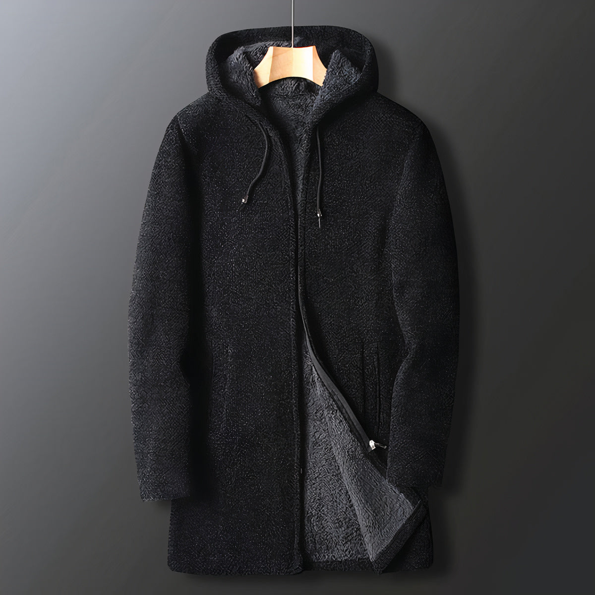 Elegant warm fleece coat for men Torben