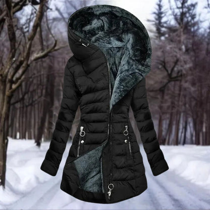 Elegant fleece coat for women Senna