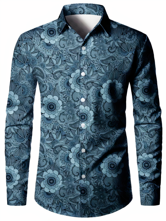 Trendy men's shirt with floral patterns Jayce