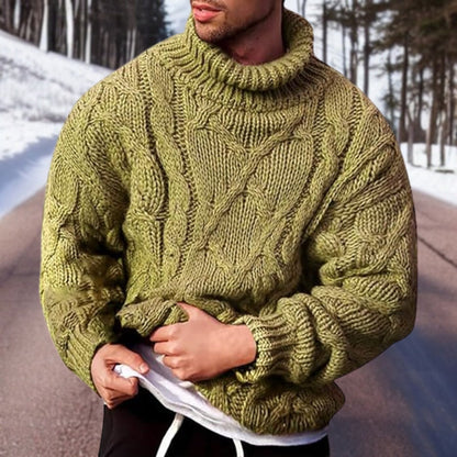 Winter-proof men's knitted sweater Casimir