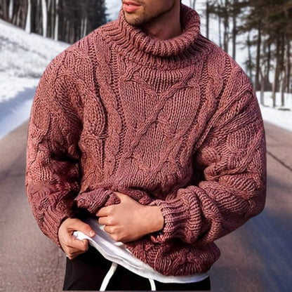 Winter-proof men's knitted sweater Casimir