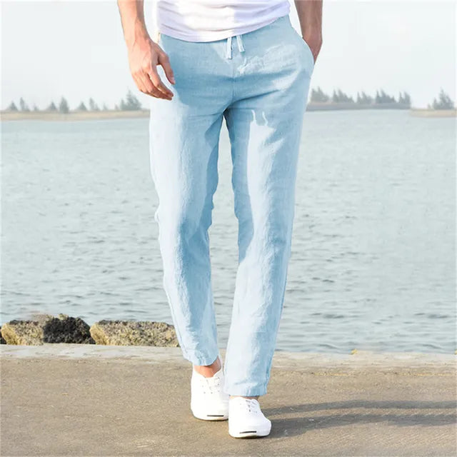 Bastian – Lightweight linen trousers for men