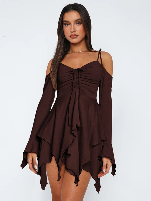 Delilah - Women's layered mini dress 