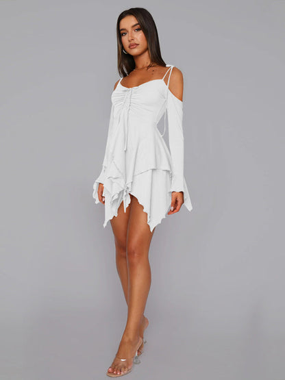 Delilah - Women's layered mini dress 