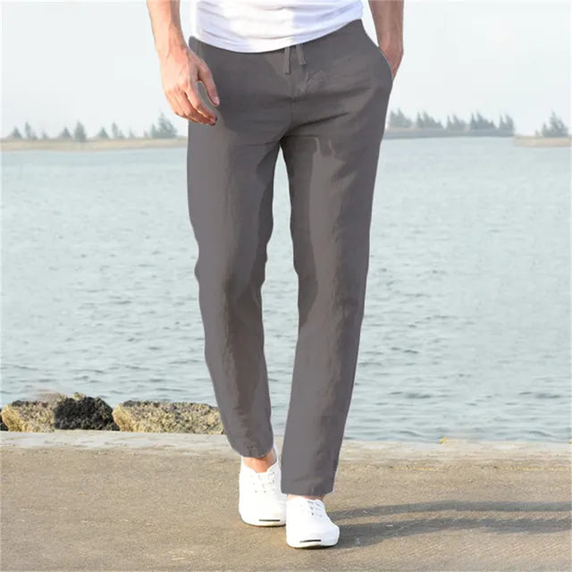 Bastian – Lightweight linen trousers for men