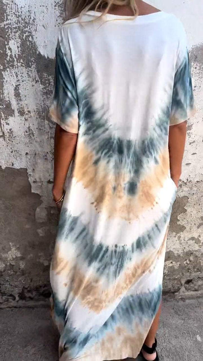 Lässiges Tie-Dye-Maxikleid –  Laura