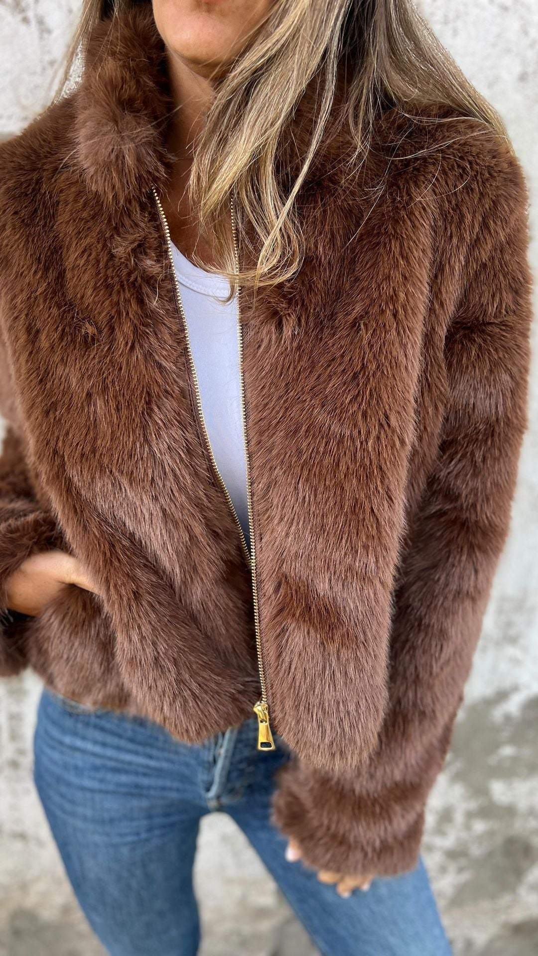 Faux Fur Jacket Suus