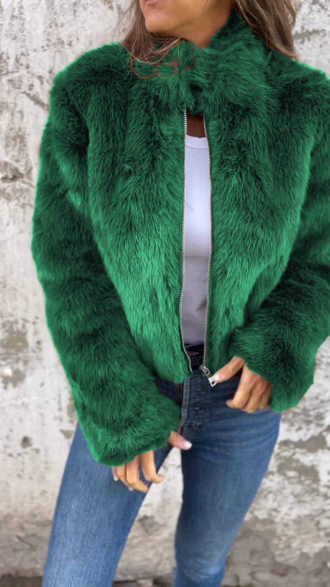 Faux Fur Jacket Suus