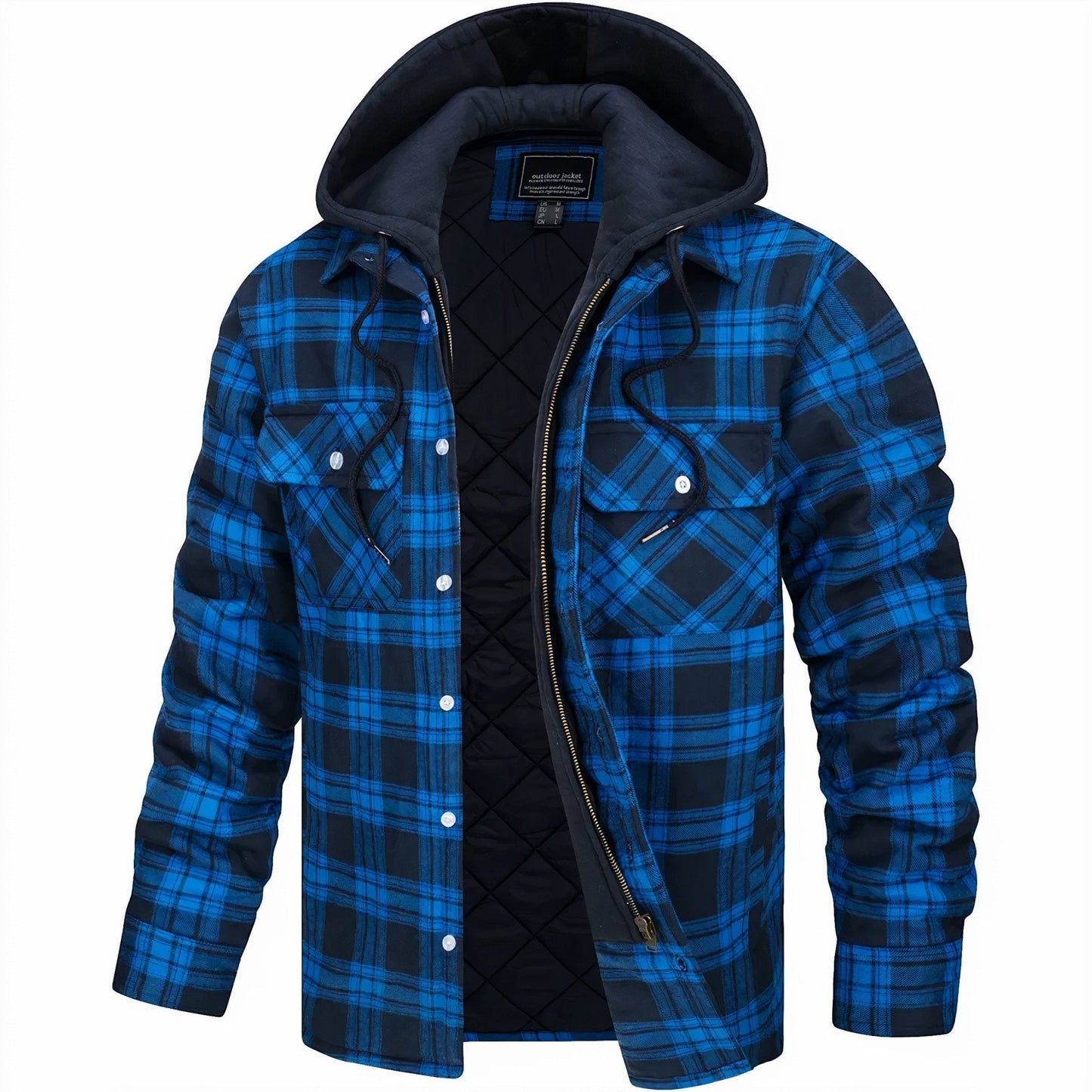 Checked winter jacket for men in trendy design McKenzie