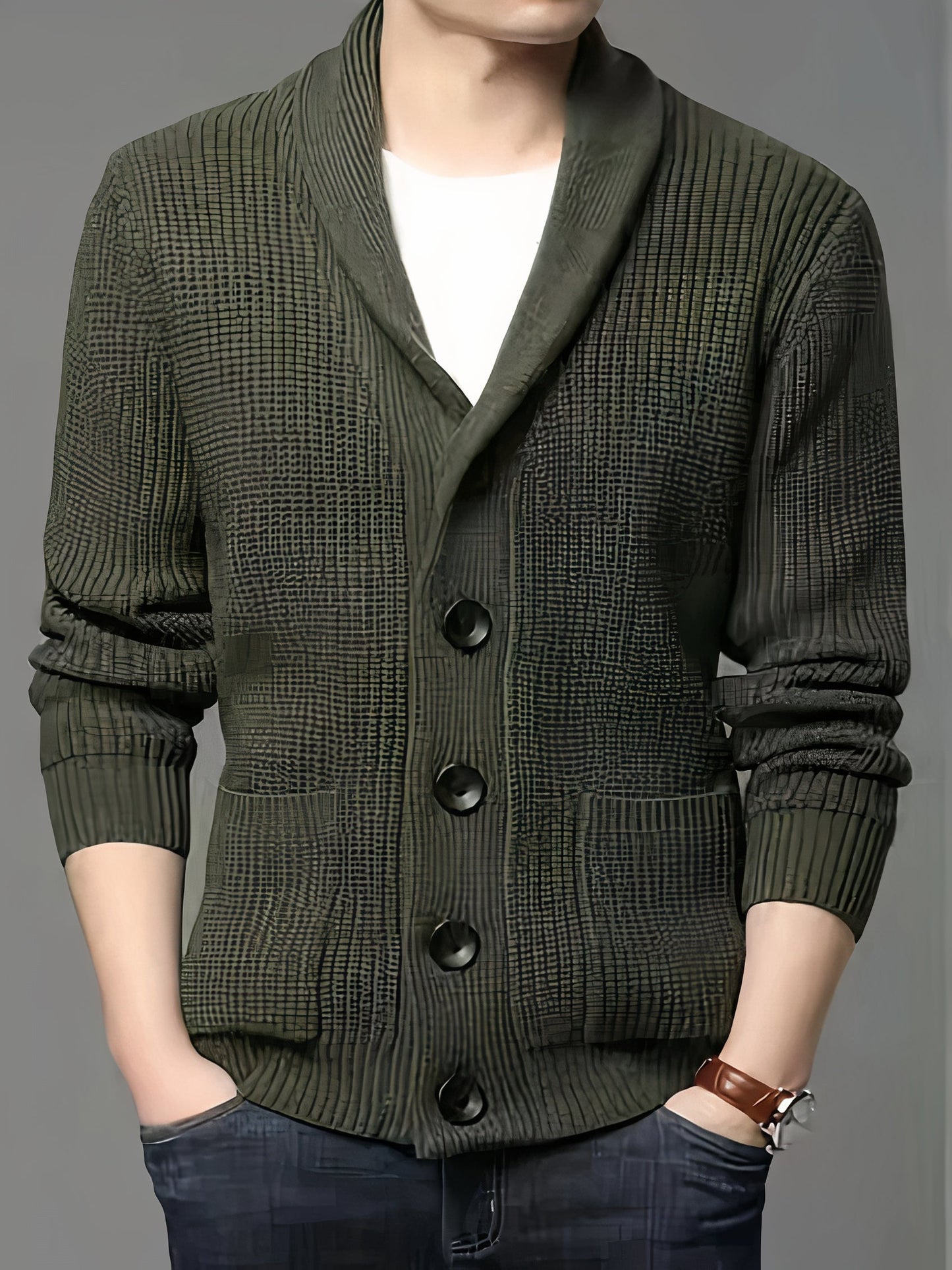 Cozy men's cardigan for winter Rudelle