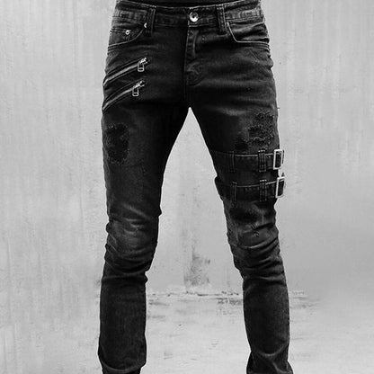 Modern Ripped Denim Jeans Ernst