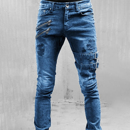 Modern Ripped Denim Jeans Ernst