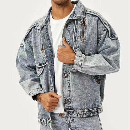 Fashionable men's denim jacket Leonard