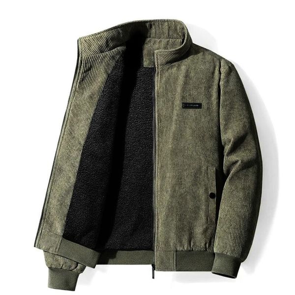 Retro velvet jacket with Sherpa lining for men Elias