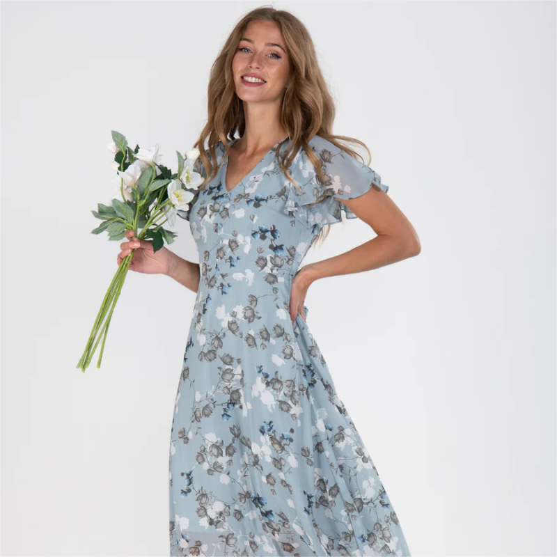 Enora Floral Vintage Dress 