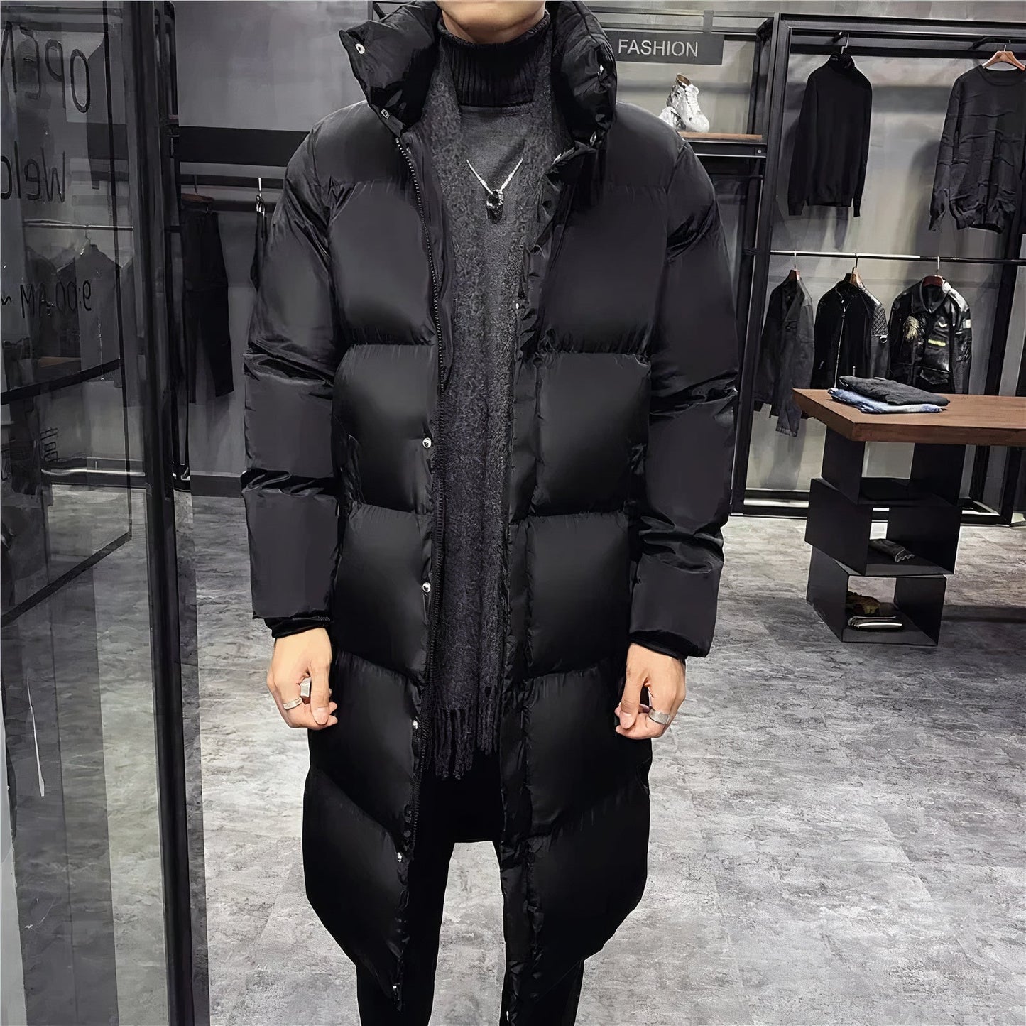 Fashionable waterproof puffer jacket for men Egon 