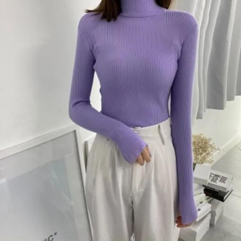 Cuddly soft knitted sweater Thea