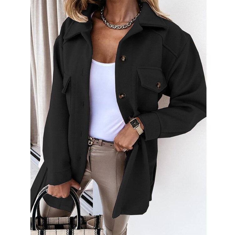 Stylish wool jacket for women Saskia