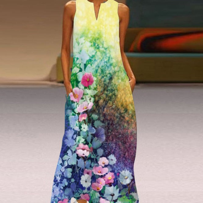 Floral Summer Maxi Dress Cerea