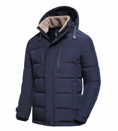 Waterproof winter jacket for men with removable hood Yannis