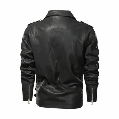 Leather winter coat for men Zenon